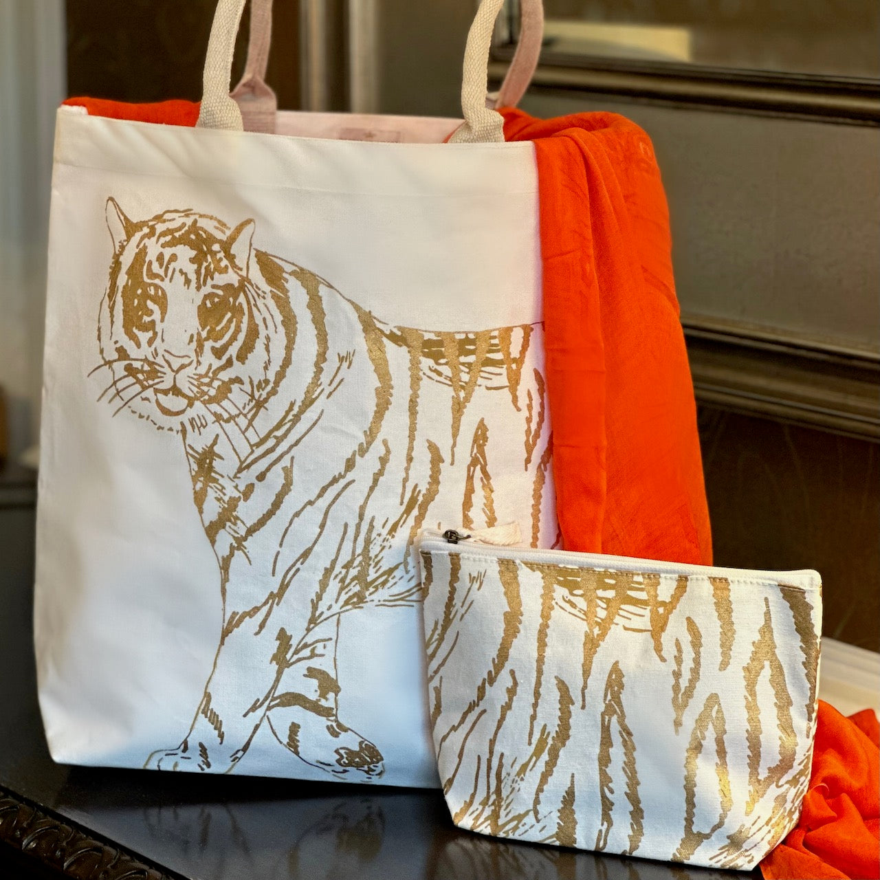 Tiger Stripes Cosmetic Bag