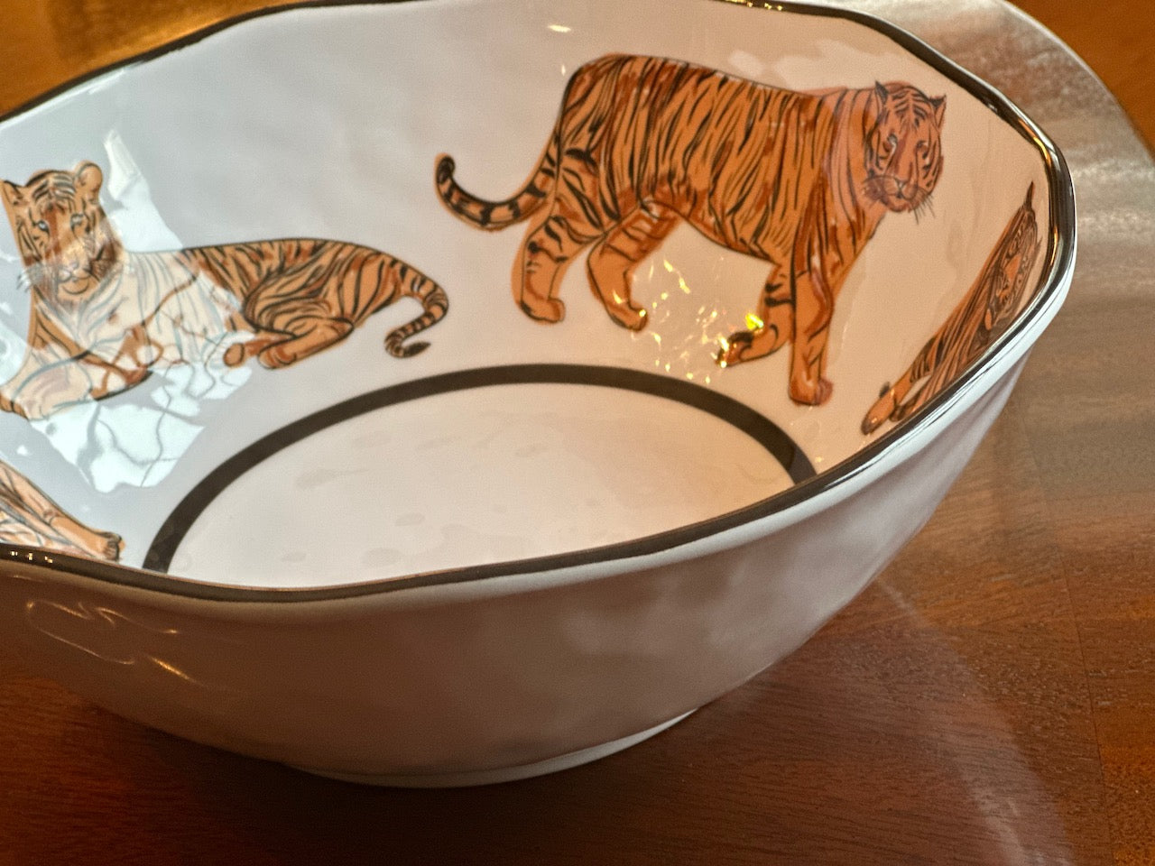 Prowling Tiger 11" Melamine Bowl