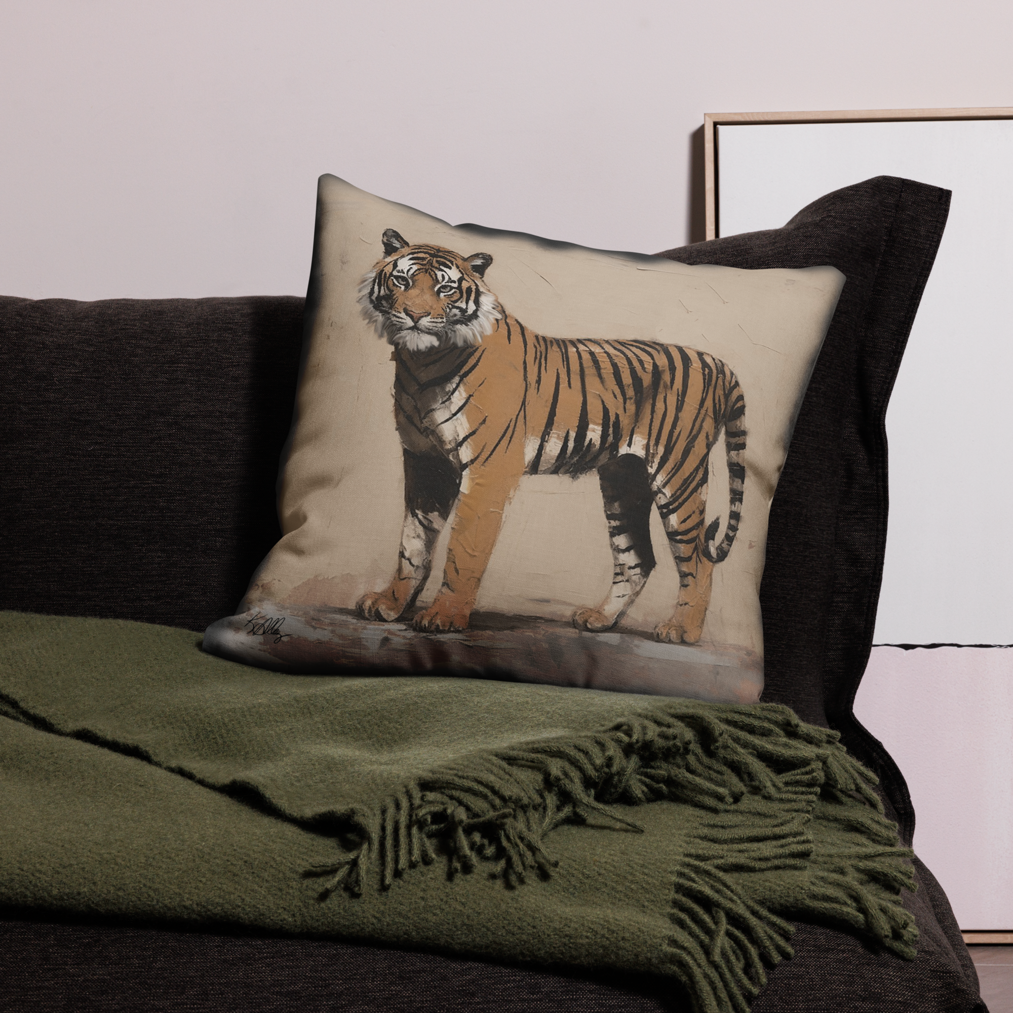 Vintage Tiger Pillow