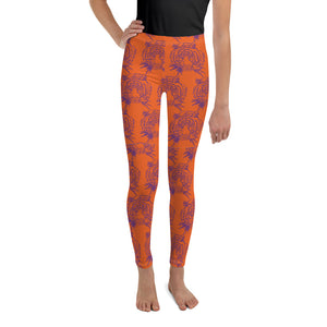 Tiger Face Youth Leggings