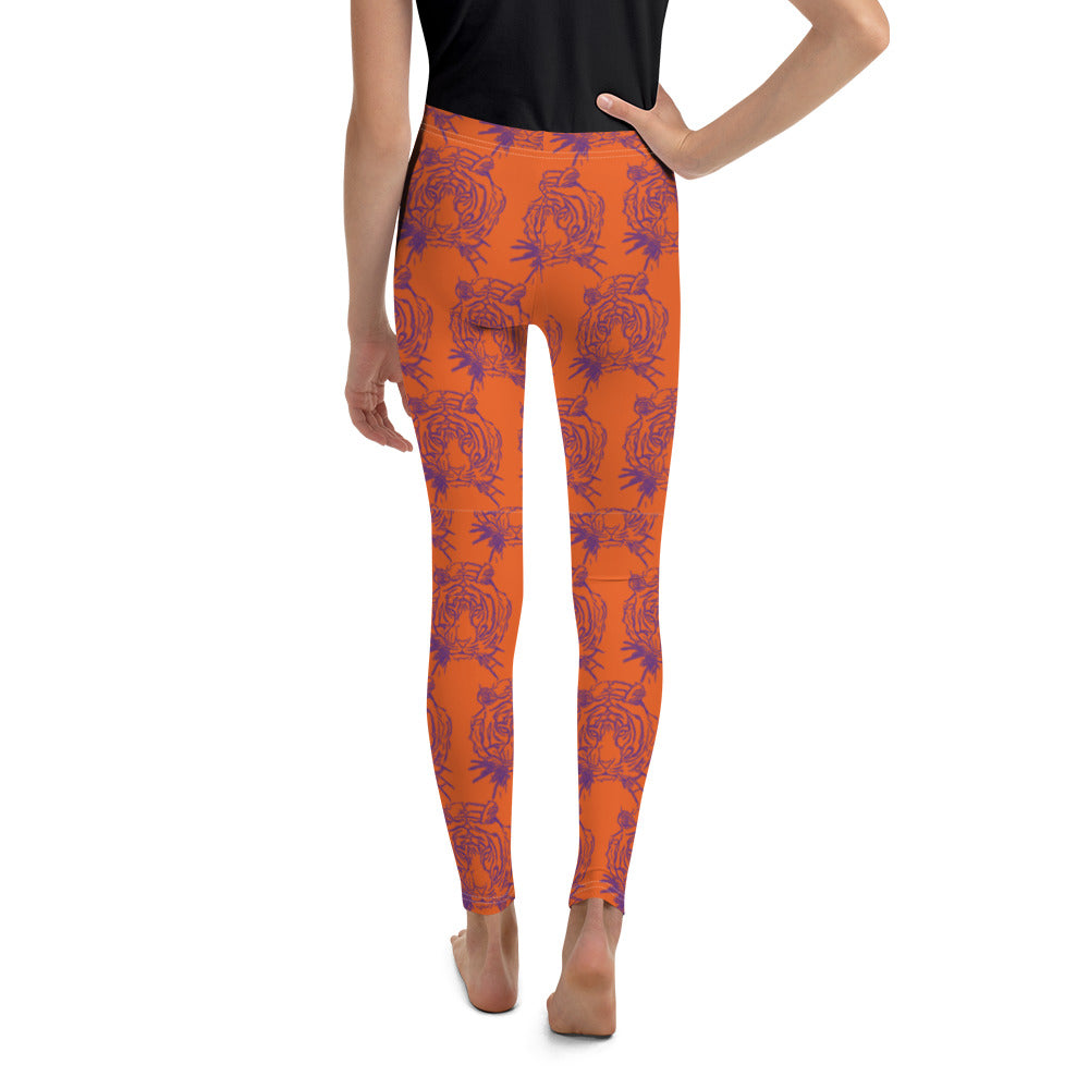 Tiger Face Youth Leggings