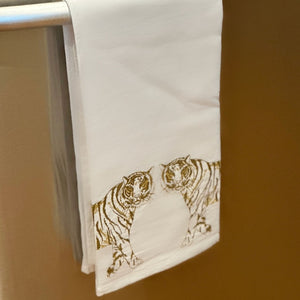 Tiger Walk Flour Sack Towel