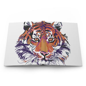 Abstract Tiger Hardcover Journal (ruled)