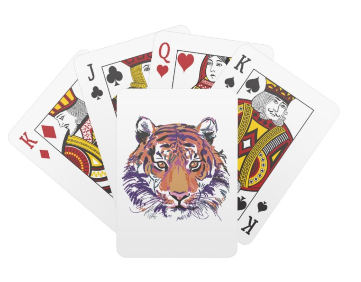 Tiger Playing Cards (2 prints)