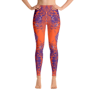 Purple & Orange Lace Legging
