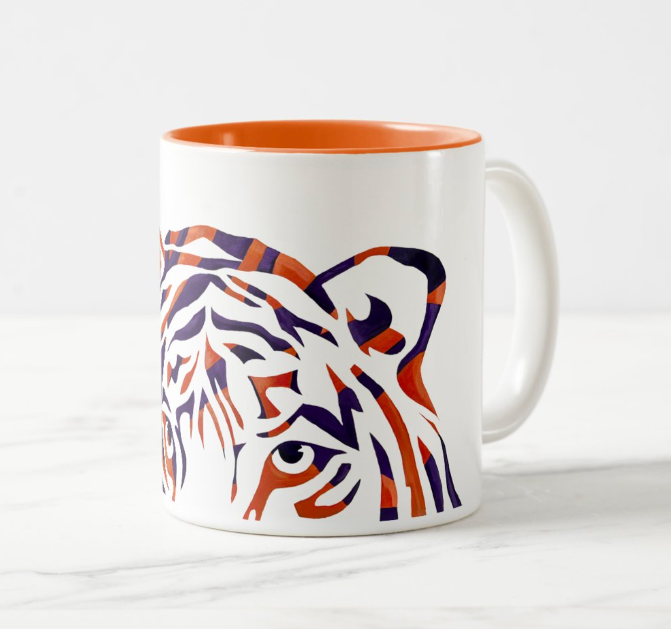 Eyes Of The Tiger Mug with Color Inside