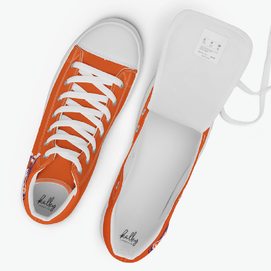 Tiger High Top Canvas Sneakers