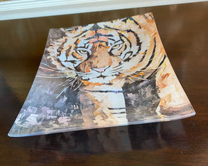 Mosaic Tiger Glass Tray (3 sizes)