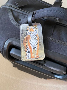 Tiger Acrylic Luggage Tag (5 print options)