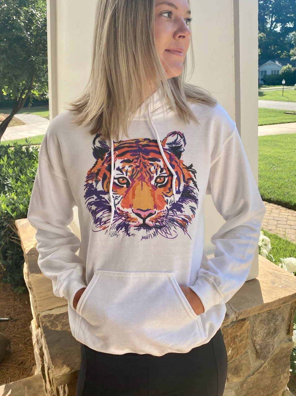 Abstract Tiger Full Hoodie