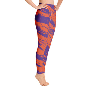 Purple & Orange Stripes Legging