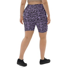 Spotted Lavender Biker Shorts