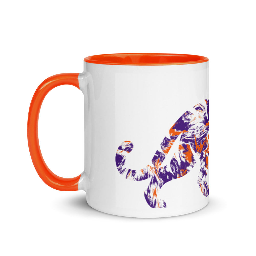 Starburst Tiger Mug with Color Inside