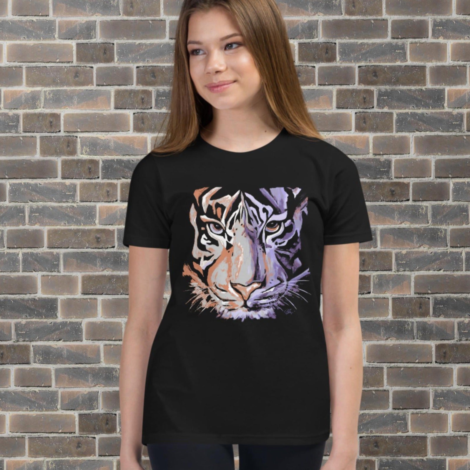 Fierce Tiger Youth Short Sleeve T-Shirt